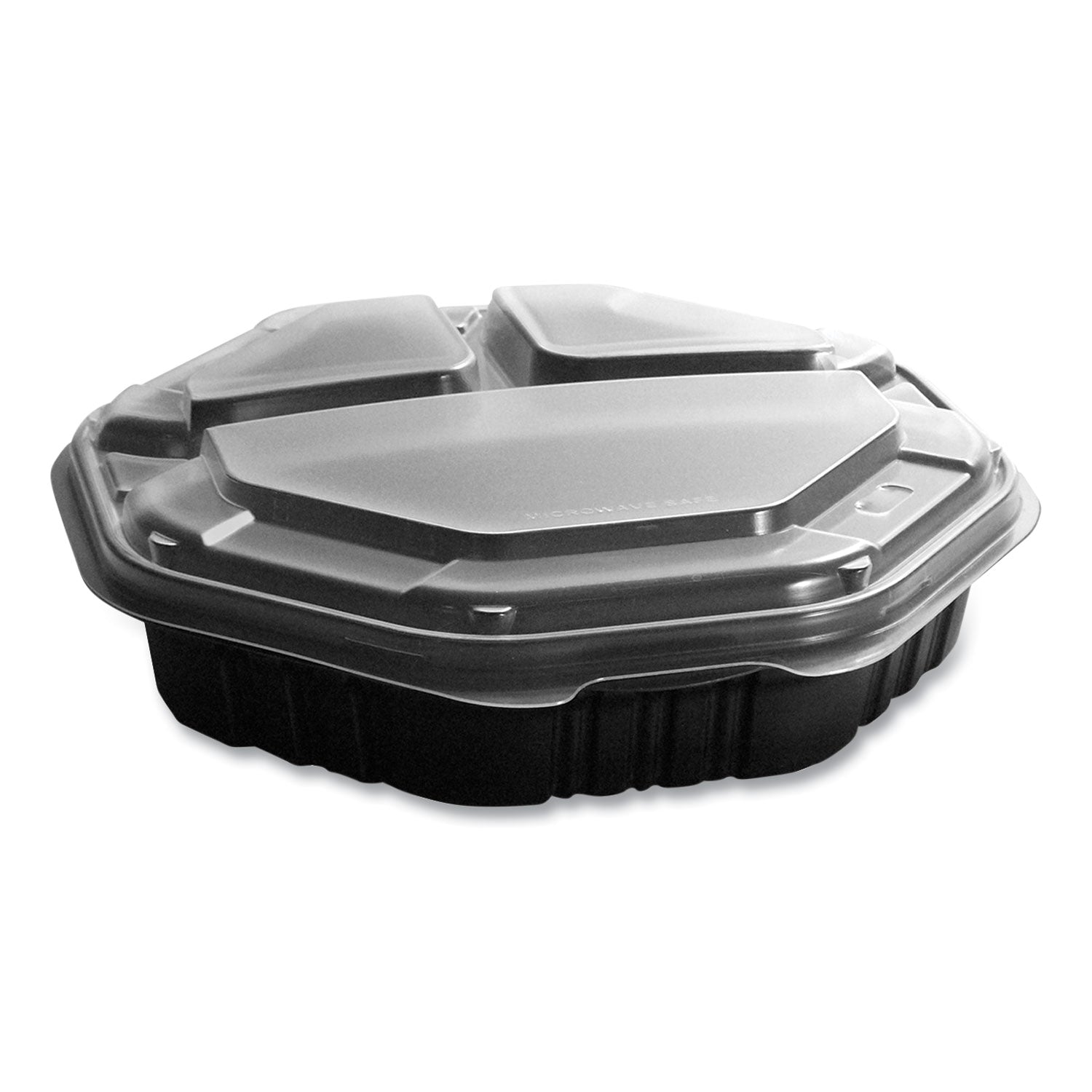 solo-r-octaview-hinged-lid-hot-food-containers-3-compartment-38-oz-9-55-x-9-1-x-2-4-black-clear-plastic-100-carton-scc809014pp94_1